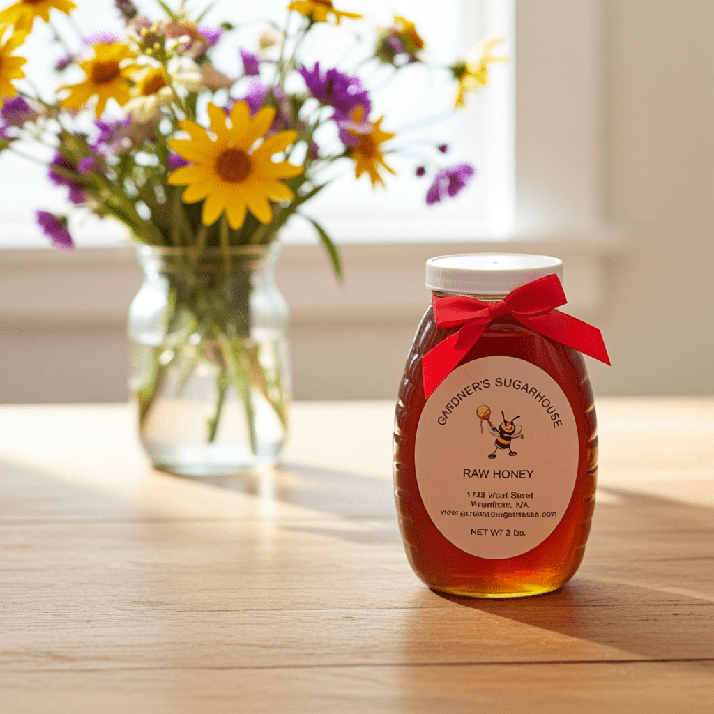 1lb Honey Glass - Gardners Sugarhouse