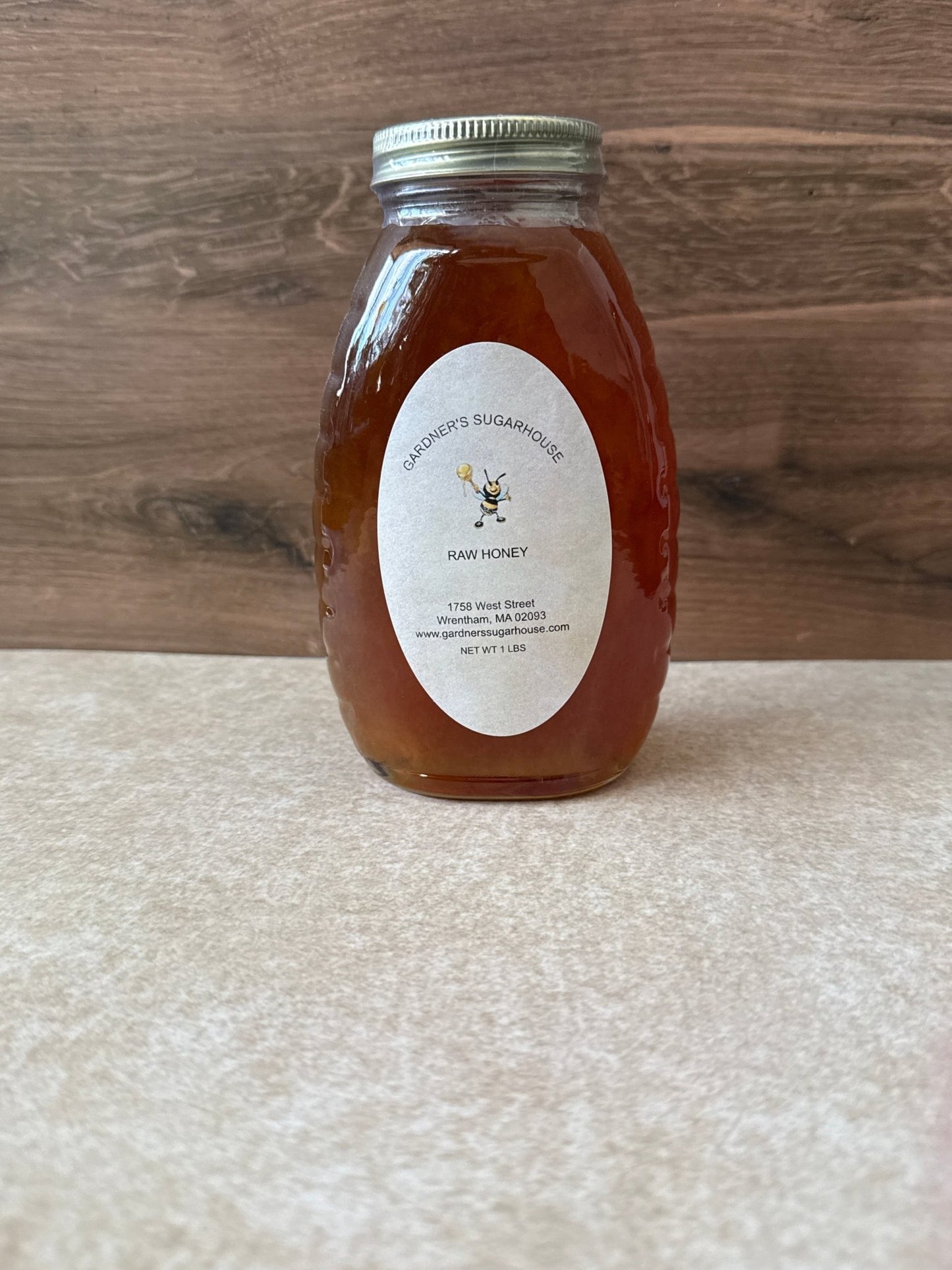 1lb Honey Glass - Gardners Sugarhouse