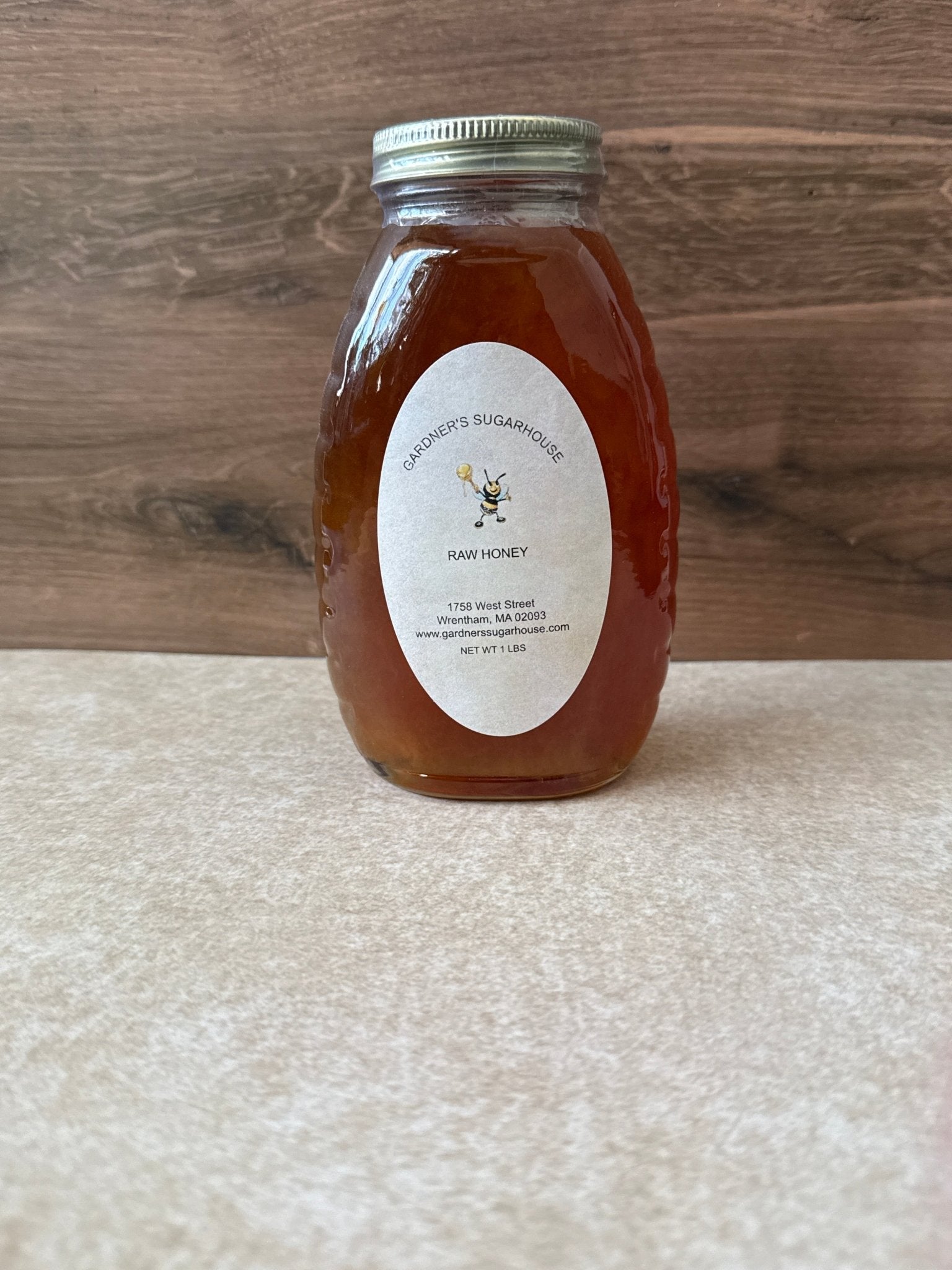 1lb Honey Glass - Gardners Sugarhouse