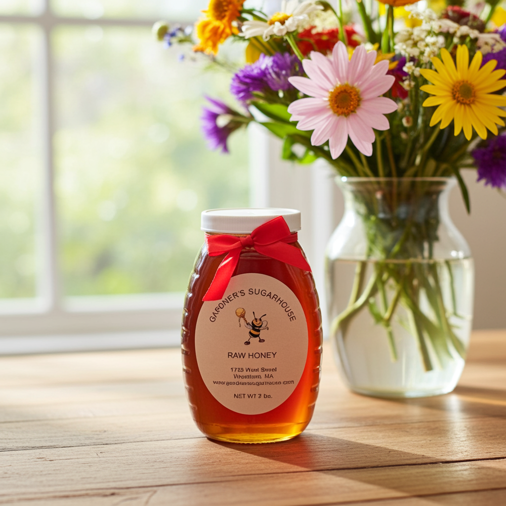 1lb Honey Glass - Gardners Sugarhouse