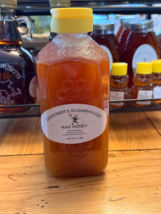 3 Lb Honey Glass/Plastic - Gardners Sugarhouse