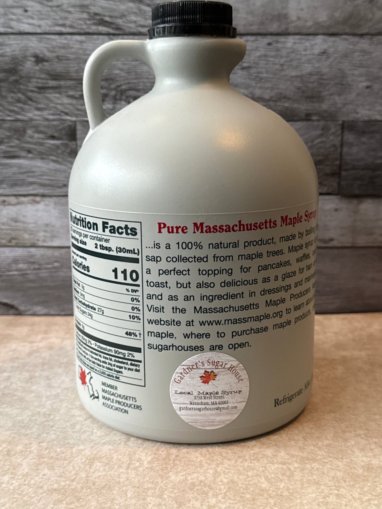 Half - Gallon Maple Syrup - Gardners Sugarhouse